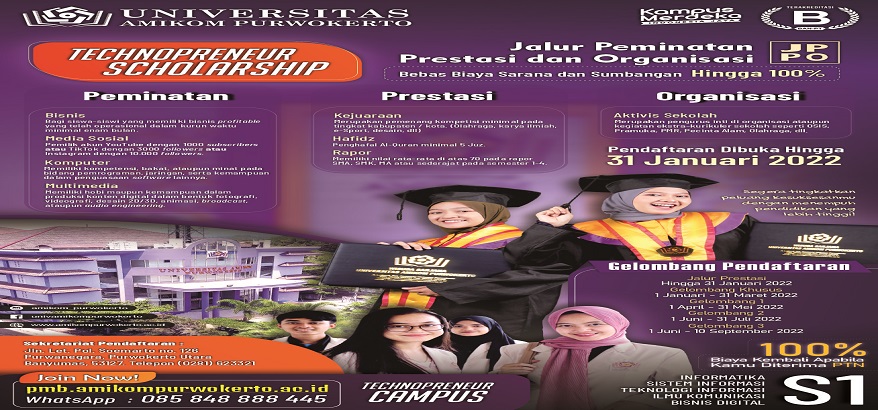 Universitas Amikom Purwokerto Kampus Teknologi dan Bisnis Terbaik di Jawa Tengah