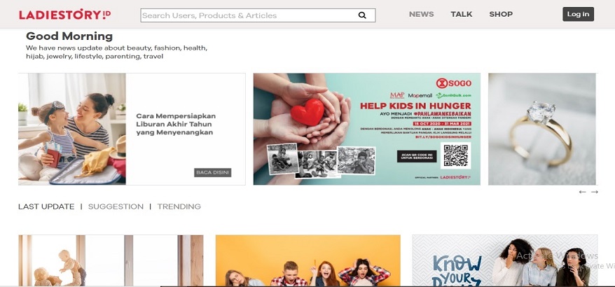 Ladiestory.id Situs Panduan Gaya Hidup Untuk Memenuhi Aspirasi dan Menjadi Inspirasi Wanita Indonesia